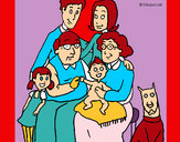 Dibujo Familia pintado por dany0012