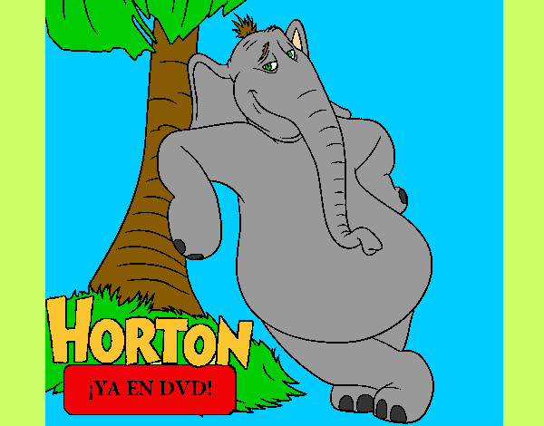 Dibujo Horton pintado por pingo
