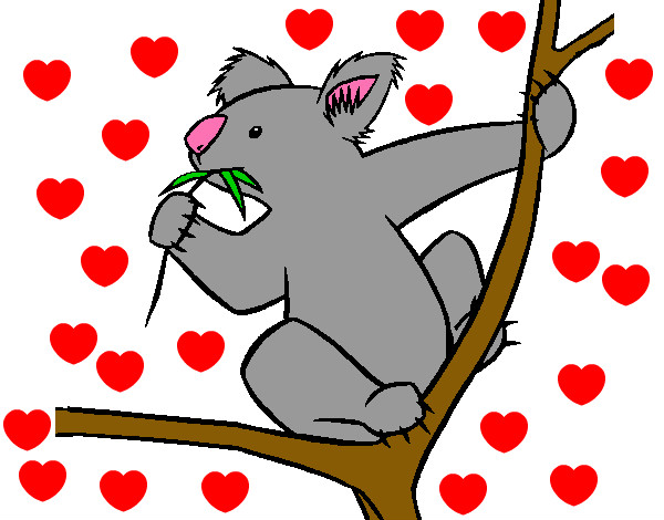 Dibujo Koala pintado por karencitha