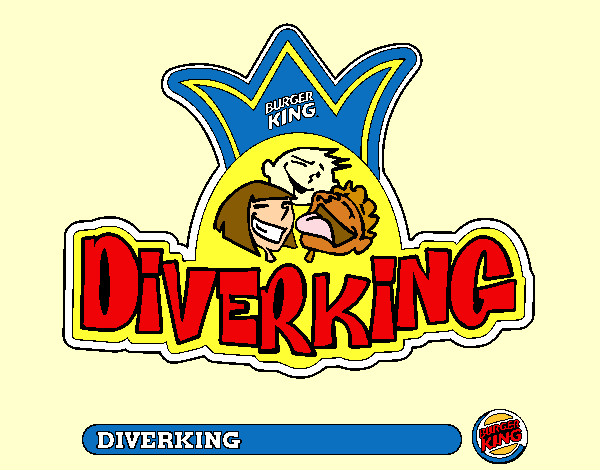 Dibujo Logo Diverking pintado por stellax
