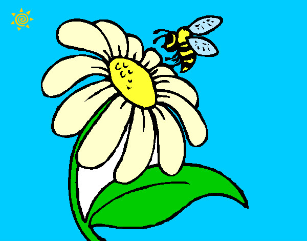 margarita con abeja