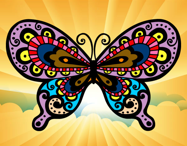 Dibujo Mariposa bonita pintado por Anna-Ines