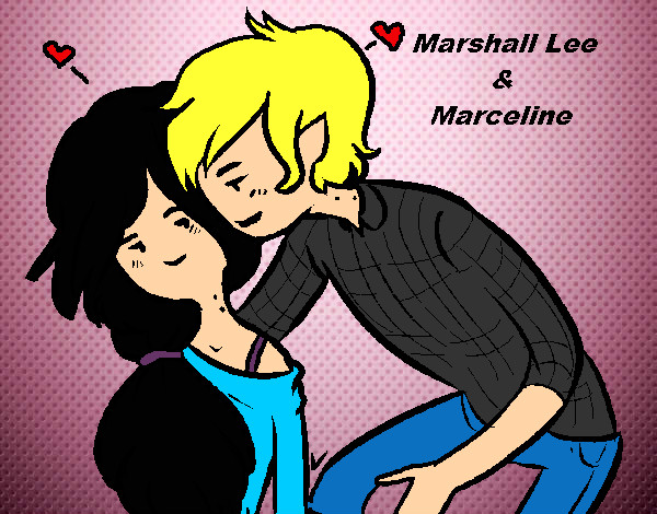 Dibujo Marshall Lee y Marceline pintado por _aniita_