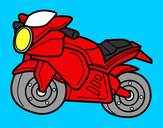 Dibujo Moto deportiva pintado por iviruiz