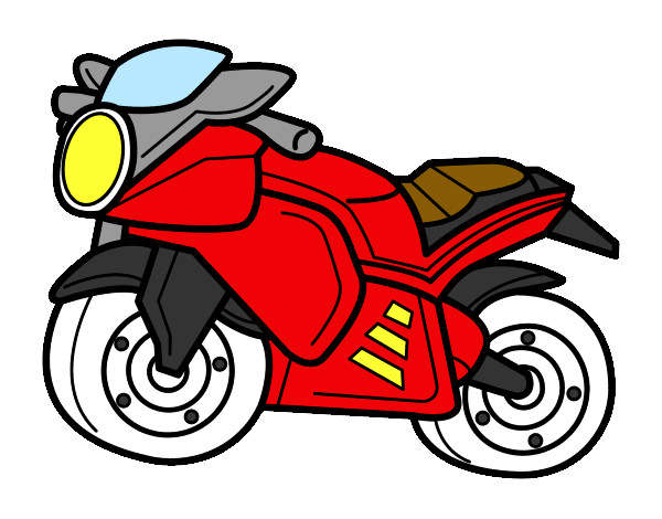 Dibujo Moto deportiva pintado por venomman