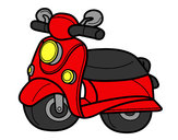 Dibujo Moto Vespa pintado por patri78