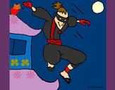 Dibujo Ninja II pintado por queyla