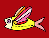 Dibujo Pez volador pintado por seyka