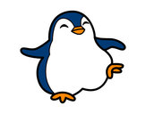 Dibujo Pingüino bailando pintado por esantalo