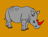 Dibujo Rinoceronte 3 pintado por JEFTE