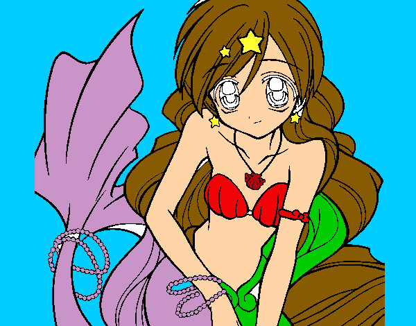 Dibujo Sirena 3 pintado por janmafer
