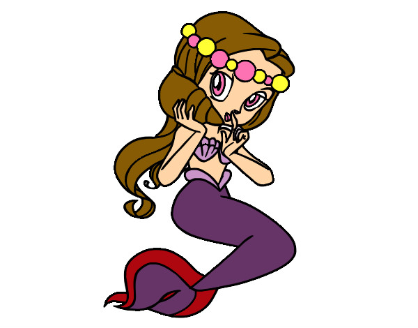 Dibujo Sirena con una caracola pintado por janmafer