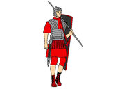 Dibujo Soldado romano pintado por raul412