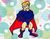Dibujo Superhéroe musculado pintado por aniita1998