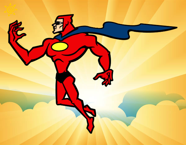Dibujo Superhéroe poderoso pintado por jonathan34