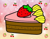 Dibujo Tarta de fresas pintado por lOsito