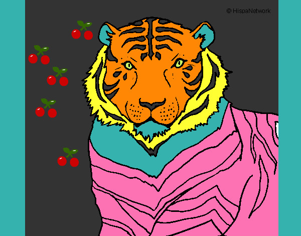 Dibujo Tigre 3 pintado por jeanne07