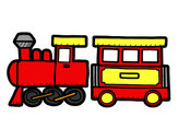 Dibujo Tren alegre pintado por iviruiz
