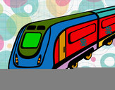Dibujo Tren de alta velocidad pintado por daidy
