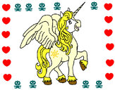 Dibujo Unicornio con alas pintado por ruthsaray