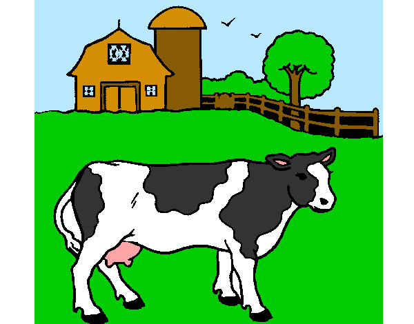 Dibujo Vaca pasturando pintado por Sandrixbel
