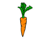Dibujo zanahoria pintado por samantina1