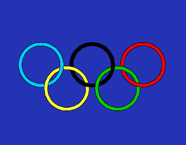 Dibujo Anillas de los juegos olimpícos pintado por ianna