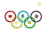 Dibujo Anillas de los juegos olimpícos pintado por Matthew01