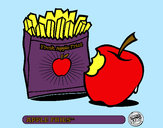 Dibujo Apple fries pintado por m-l-p-c