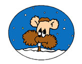 Dibujo Ardilla en bola de nieve pintado por perrito000