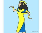 Dibujo Bailarina egipcia 1 pintado por m-l-p-c