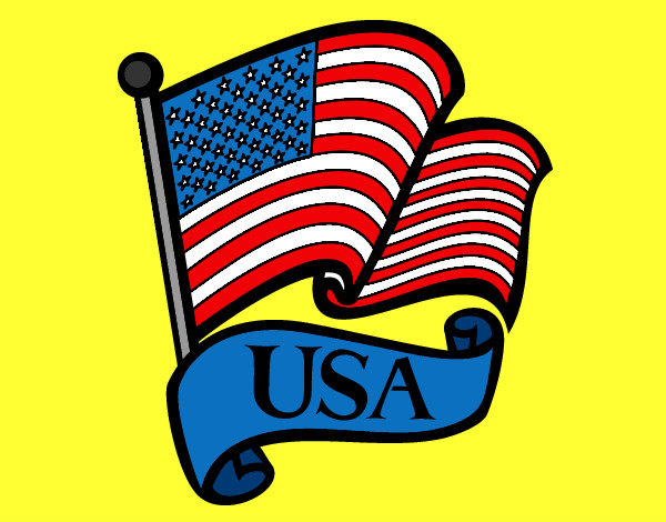 Dibujo Bandera de los Estados Unidos pintado por Hercules