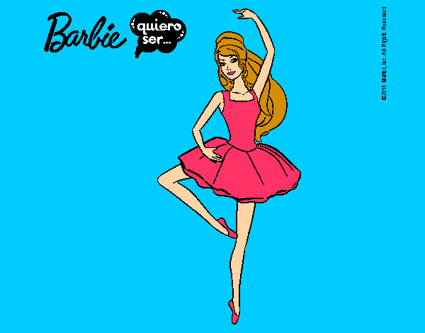 Dibujo Barbie bailarina de ballet pintado por alma11