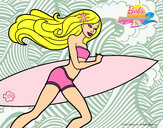 Dibujo Barbie corre al agua pintado por Canter