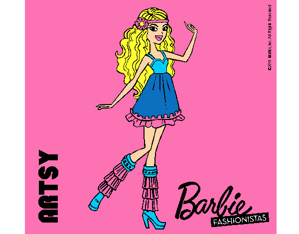 Dibujo Barbie Fashionista 1 pintado por margatia