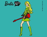 Dibujo Barbie la rockera pintado por alma11