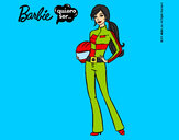 Dibujo Barbie piloto de motos pintado por alma11
