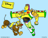 Dibujo Buzz y Slinky pintado por Ali2