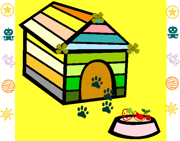 Dibujo Caseta para perros pintado por edu001