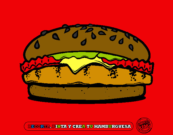 Dibujo Crea tu hamburguesa pintado por alvarocac