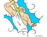 Dibujo Dios Zeus pintado por lmfao