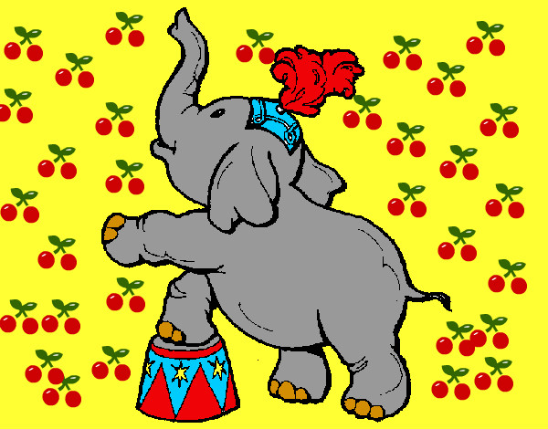 Dibujo Elefante pintado por alexmar