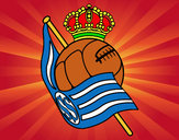 Dibujo Escudo de la Real Sociedad de Fútbol pintado por ianna