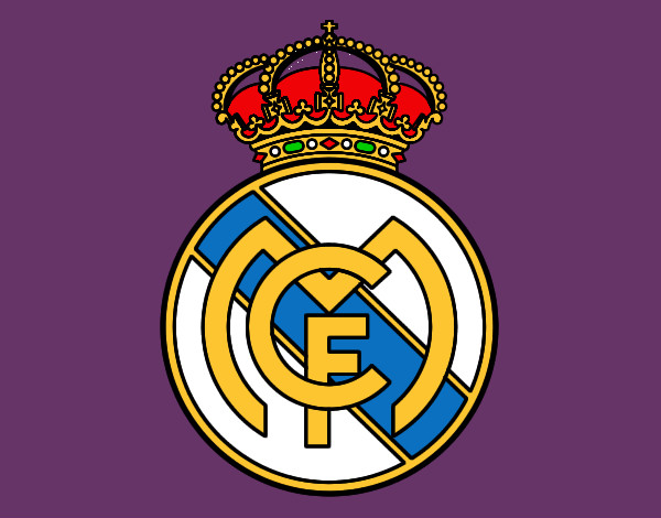 Dibujo Escudo del Real Madrid C.F. pintado por ianna