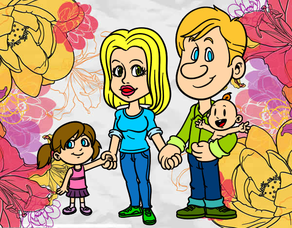 Dibujo Familia feliz pintado por Lucia9