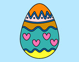 Dibujo Huevo con corazones pintado por m-l-p-c