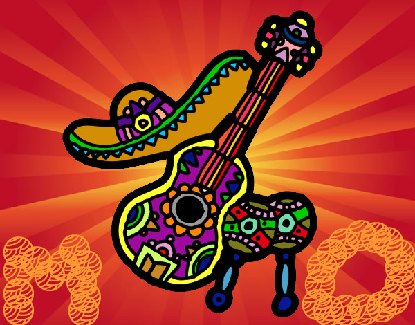 Dibujo Instrumentos mexicanos pintado por Mari8