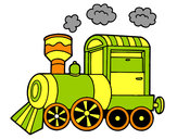 Dibujo Locomotora de vapor pintado por angieML