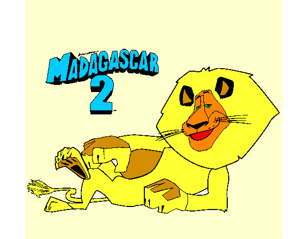 Dibujo Madagascar 2 Alex 3 pintado por Ali2
