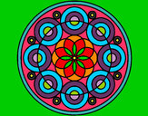 Dibujo Mandala 35 pintado por alma11